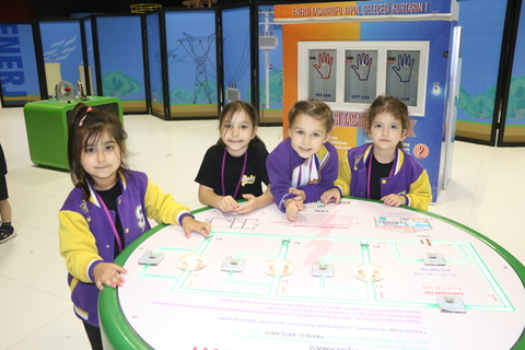 Miniklerden Bilim Teknoloji Merkezine Eğlenceli Gezi