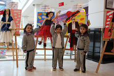 Şahinkayalı Miniklerden Sanatsal Sergi