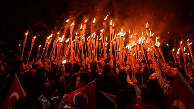 Şahinkaya Gençliğinden Fener Alayı