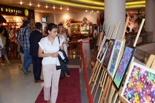 Şahinkayalı yeteneğin tuvale yansıyan dünyası Korupark’ta sergilendi